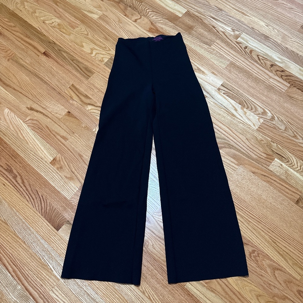 Commando Neoprene Wide Leg Pant Black Stretch Flattering Slimming Sz L